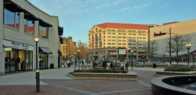 Friendship Heights shopping district in Washington